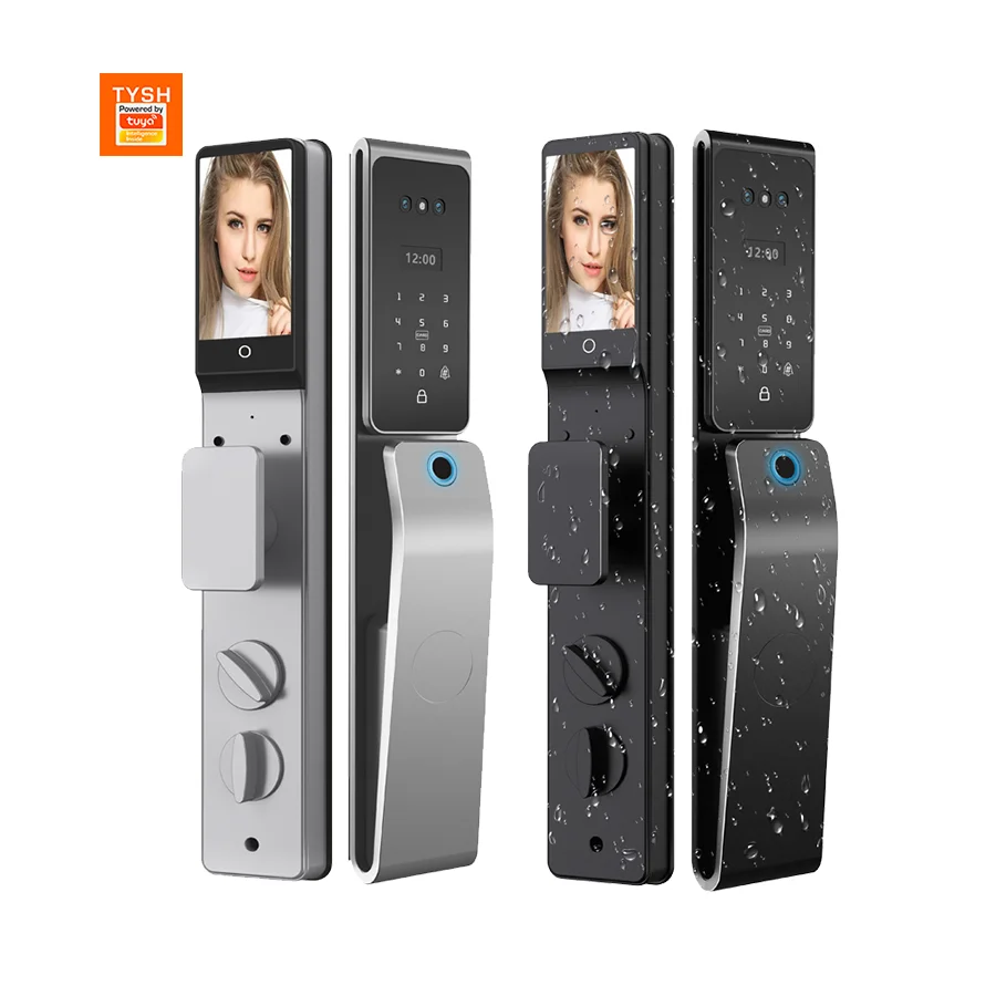 

TYSH Smart 3d Face Recognition Door Lock Security Outdoor Active Intercom Home Security Door Lock