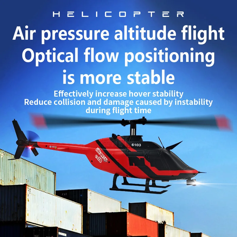 Coolbank-Hélicoptère RC Era Simulation, Tiges gyroscopiques à 6 axes, Maintien d'altitude 206g, Échelle 1:33, Cadeau d'anniversaire pour garçons, Amateurs, 2.4