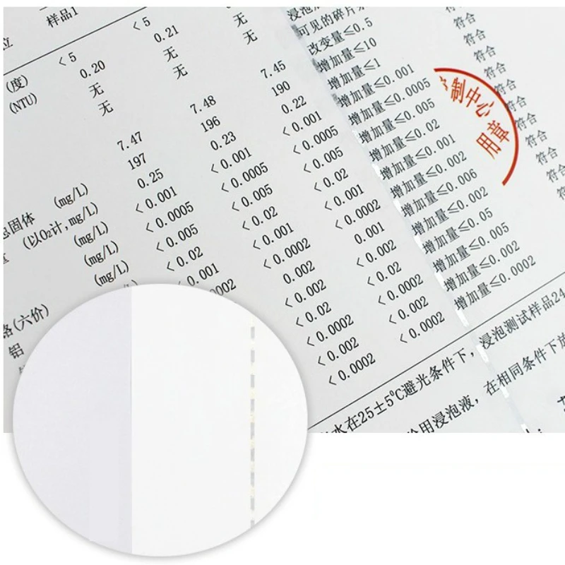 90g A4 Security Paper Cotton Hemp Silver Safety Thread Security Paper Report Qualified Ticket Office Contract Printing Papier