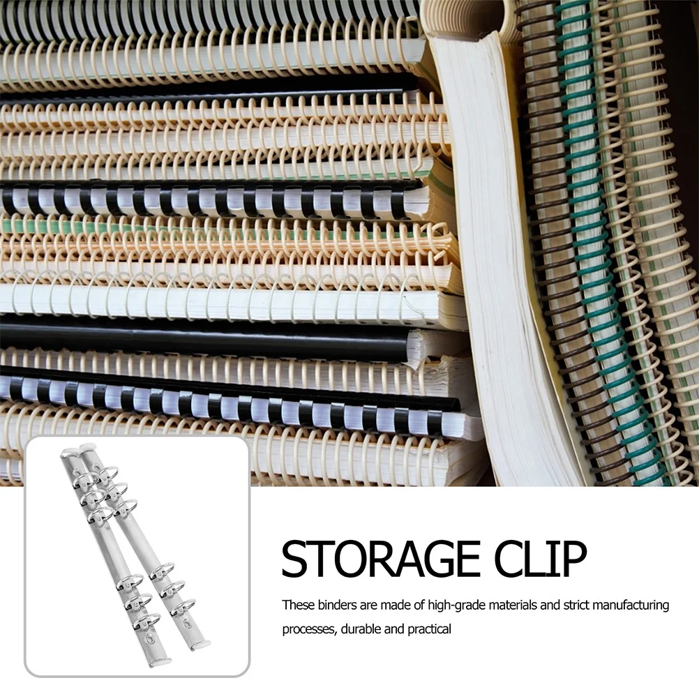 5 Stücke Lose Blatt Binder Kern Metall Mechanismen Rostfrei Runde Ringe für Notebook DIY Büro Schule Projekt Organizer Liefert