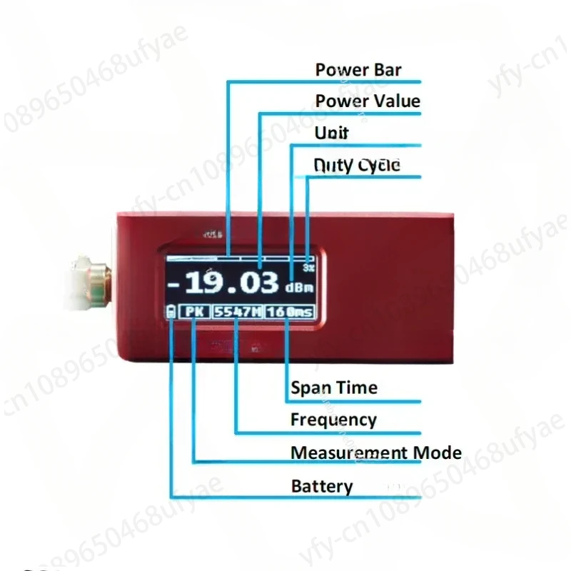 Probador de frecuencia amplia, medidor de potencia,RF master + 5W 6GHz 5dB att