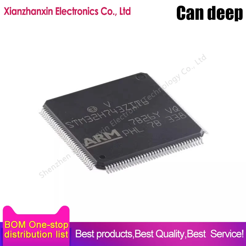 1PCS/LOT STM32H743ZIT6 STM32H743  743ZIT6 LQFP144 Microcontroller chips in stock