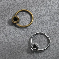 10pcs Simple Cutting Board Handle Sheep's Eye Ring Iron Ring Hardware Cutting Board Handle Accessories Door Handle Knobs silver