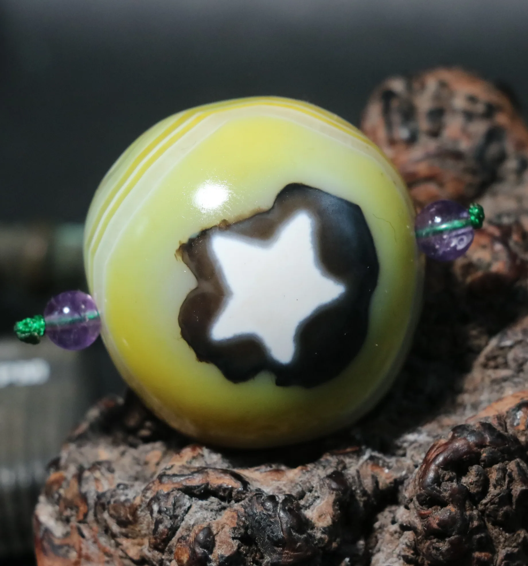 

Magic Power Tibetan Agate Colorful Star Goat Heaven Eye dZi Bead Smoothly Pendant A3Q Lkbrother Sauces Top Quality