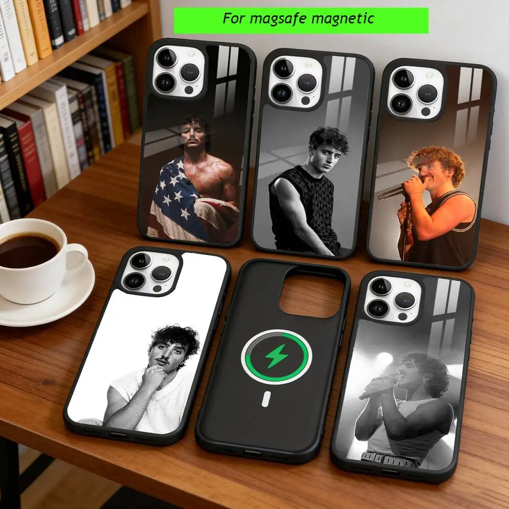 

Benson Boone Phone Case For iPhone17,16,15,14,13,12,11 Plus,Pro Magnetic For Magsafe Wireless Charging