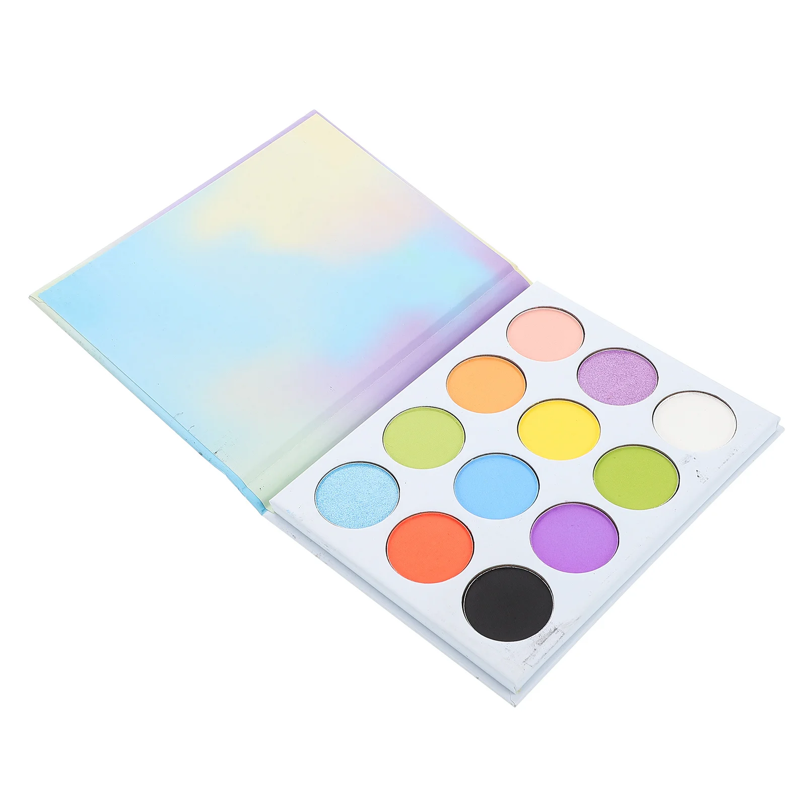 لوحة ظلال عيون ملونة غير لامعة مجموعة مكياج عيون محمولة تدوم طويلاً للنساء متعددة الألوان متدرجة لظلال العيون #4