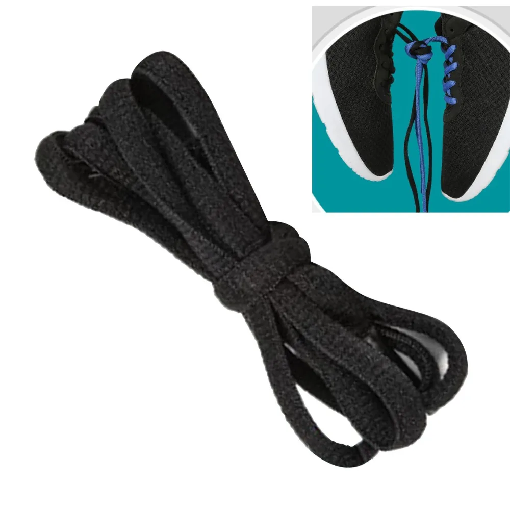 2pcs 5/16 Inch Wide Flat Sneaker Shoelaces Durable Polyester Stay Tied Design Replacement Shoestrings Athletic Running Laces