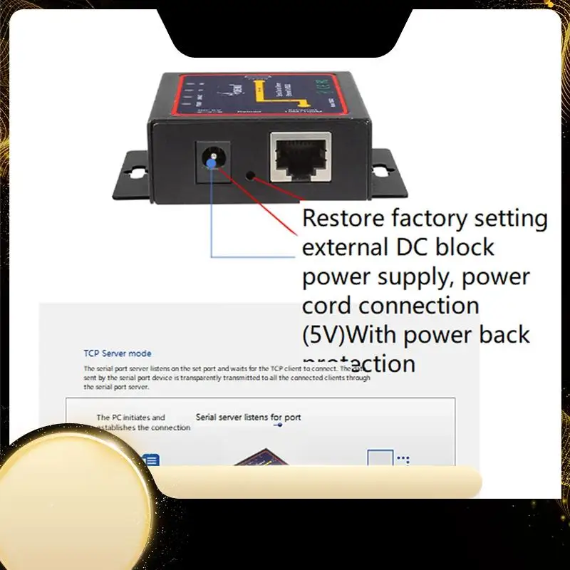 

Преобразователь RJ45 в RS232 + RS485, пластиковый преобразователь, сервер устройств TCP/RTU/UDP, разъем RJ45 в RS232 + RS485