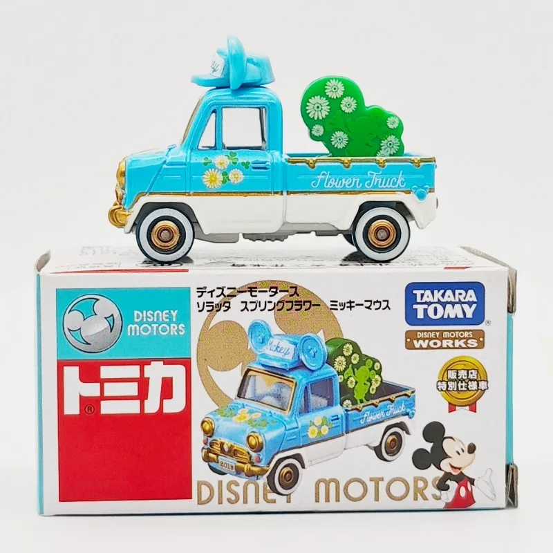 TAKARA TOMY Tomica DISNEY MOTORS Mickey Lentebloem Truck Legering Speelgoedmotorvoertuig Diecast Metaal Model Geschenken