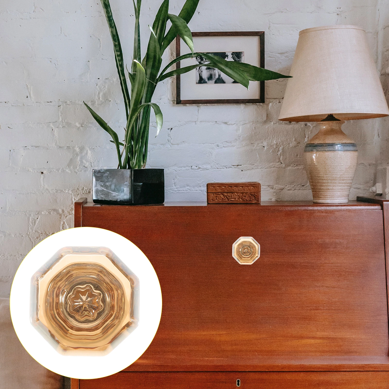 

Premium Crystal Dresser Knob Shiny Glass Drawer Handle Stylish Cabinet Pull Decoration