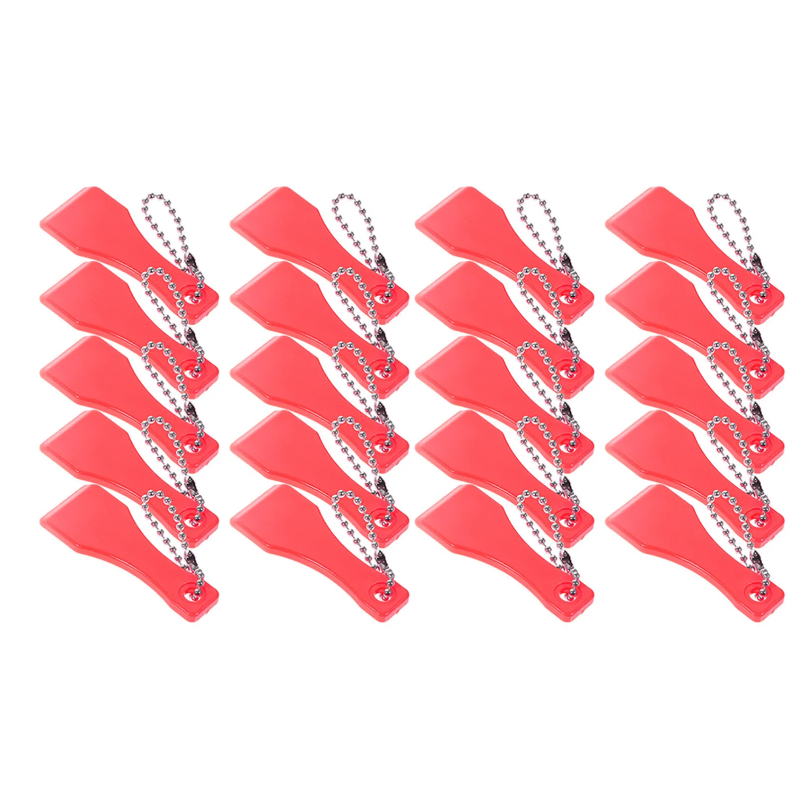 

50Pcs Lottery Scratcher Keychain Plastic Scoop Shape Ticket Scraper Tool Lightweight Portable Film Scratcher for Scratch Off