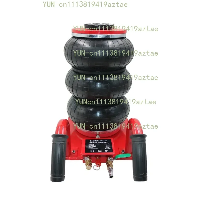 Portable 3-ton Pneumatic Horizontal Jack, Vehicle Escape Self-rescue Equipment Emergency Lifting Tool