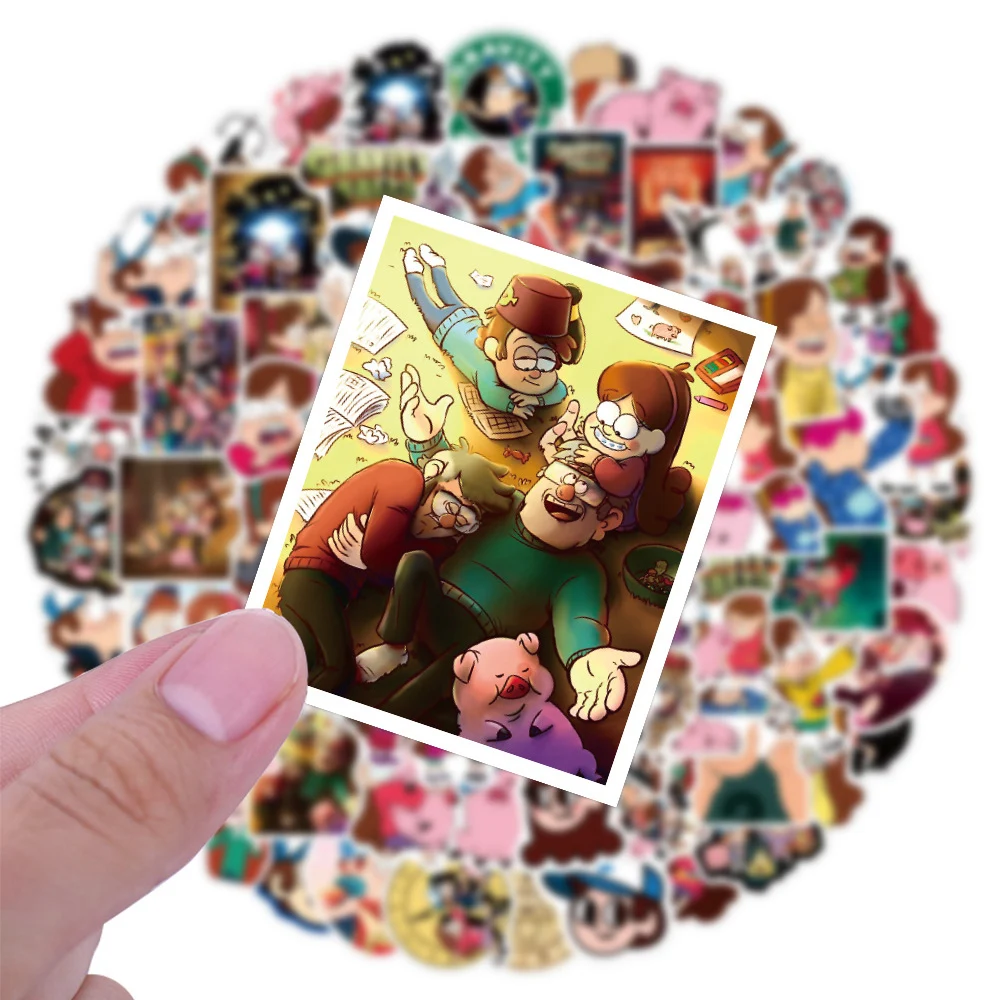 10/30/50/100pcs Disney Funny Anime Gravity Falls Stickers Cute Cartoon Sticker Waterproof DIY Laptop Phone Suitcase Decals Pack