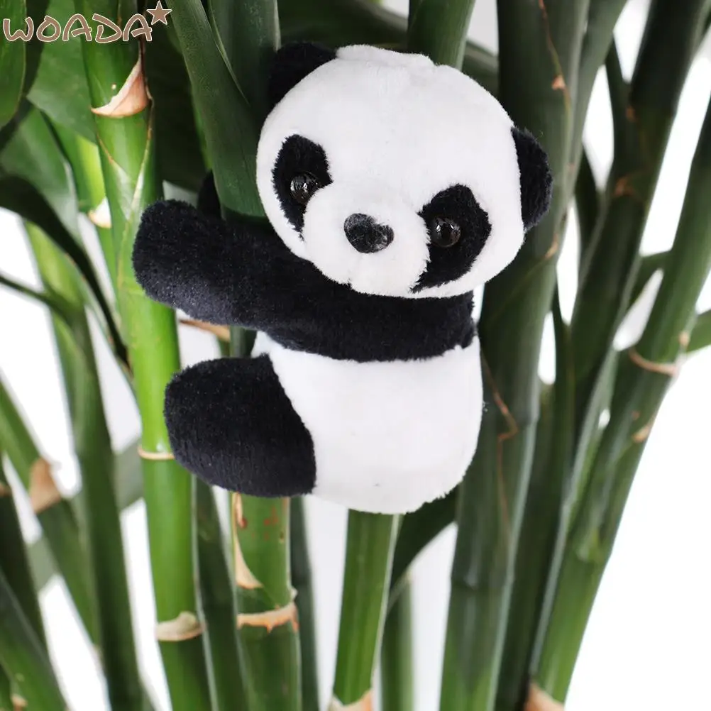 New 1pc Kawaii Simulation Panda Clip Plush Toy Doll Sticky Note Clip Cute Mini doll Hug Panda Peluche Party Home Office Decor