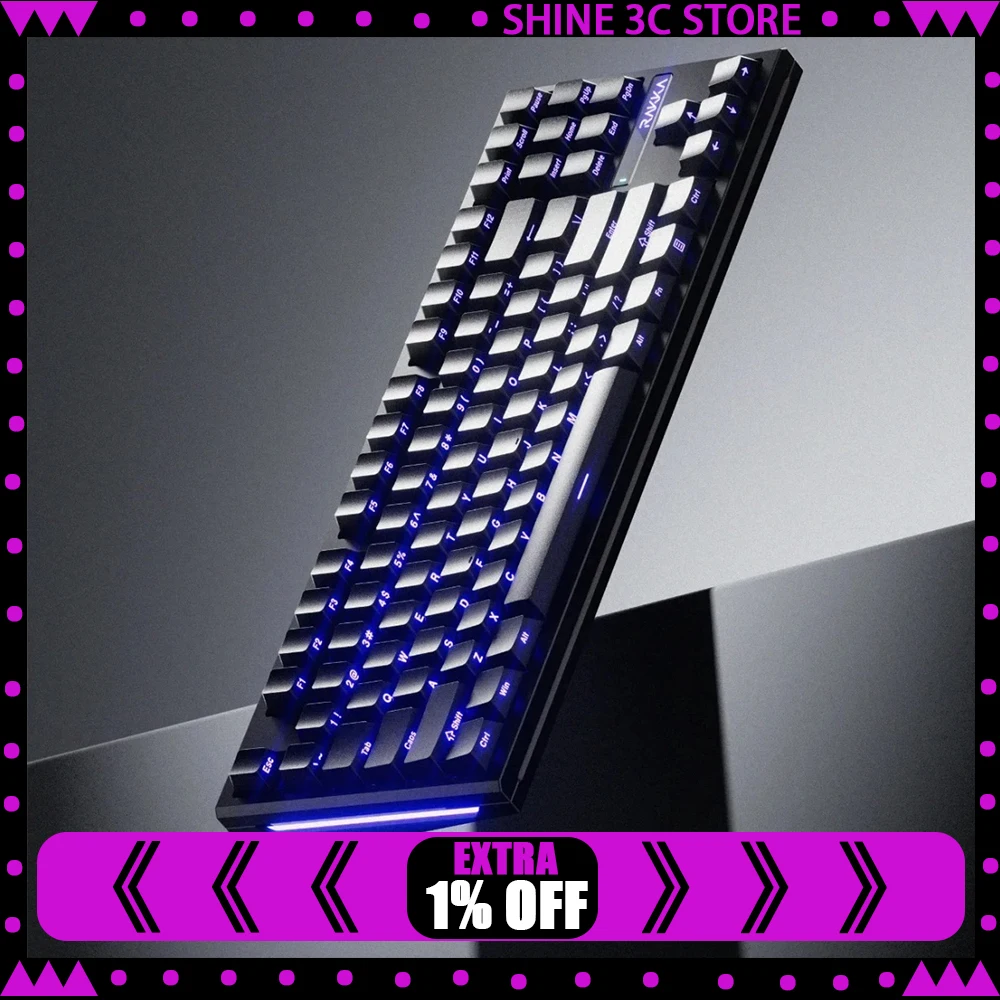 RAKKA 80 Edge 마그네틱 스위치 키보드 기계식 키보드 Type-c 유선 게임용 키보드 Hotswap 맞춤형 PC 액세서리 선물