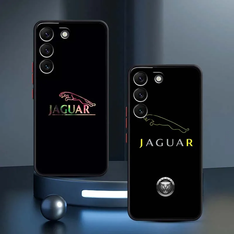 

J-Jaguar Car Cool Popula For Samsung Galaxy S25 S24 S23 S22 S21 S20 S10 S9 Ultra Plus FE 5G Frosted Translucent Phone Case