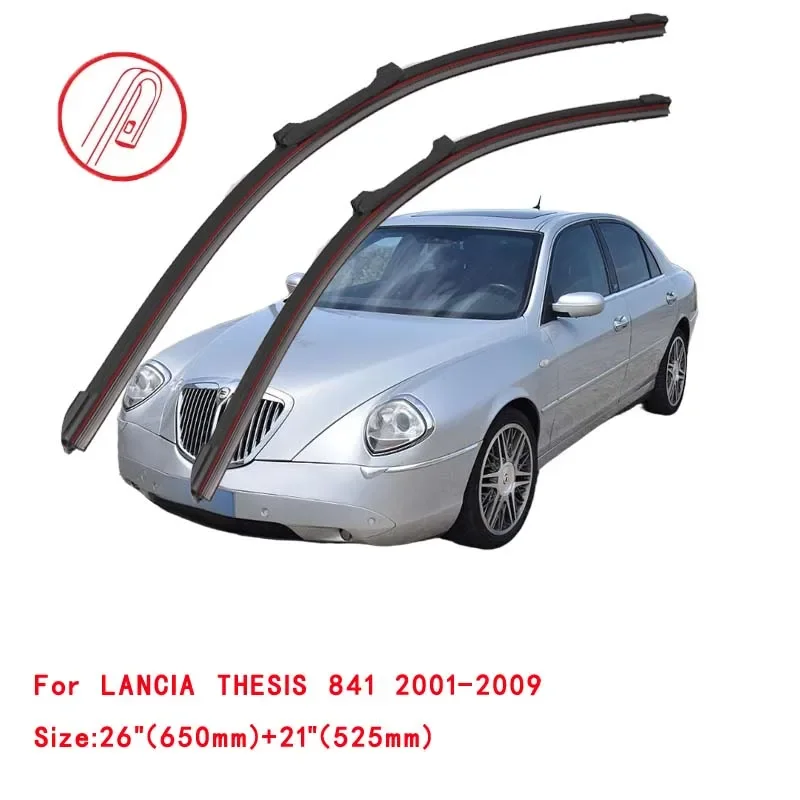 

For LANCIA THESIS 841 2001-2009 Car Windshield Wiper Blade Front Windscreen Washer Accessories Window Cleaning Replacement Parts