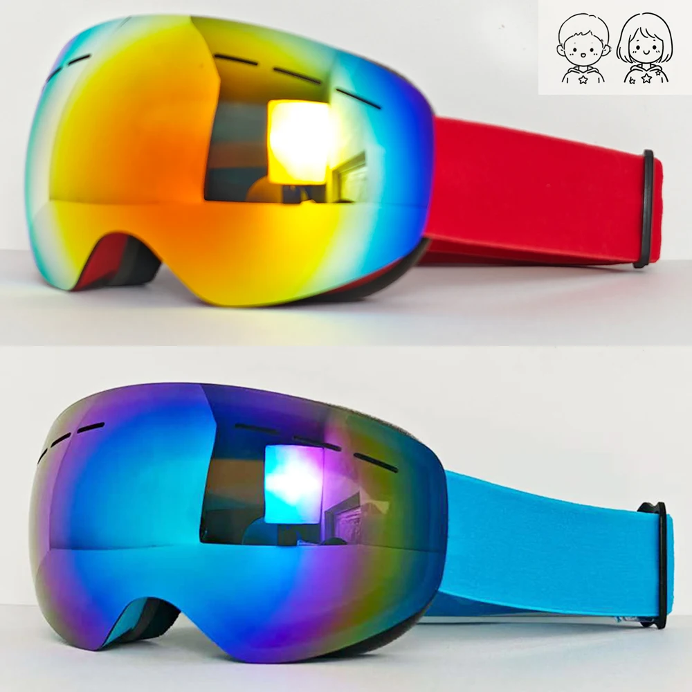 

Children Windproof Snowboard Goggles Breathable HD Protective Lenses Dustproof Sandproof Fashion Gear Winter Skiing Snowmobile