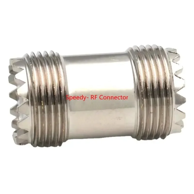 UHF SO239 SO-239 Female Jack Straight Connector UHF Female Female 2x Double Adapter for UHF PL259 Male Coax Brass Fast Delivery