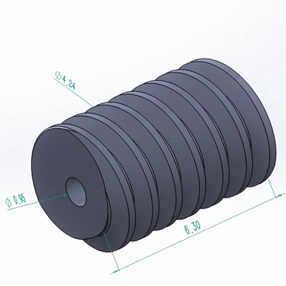 10pcs M0.3 0.3M Plastic worm Gear Suitable for shaft diameter 1.0mm 0.95mm