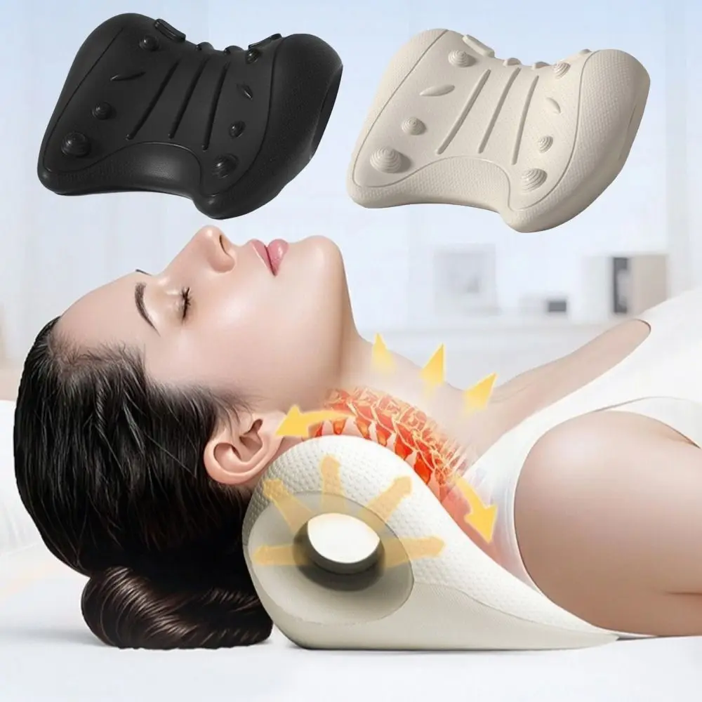 Multi-Purpose Cervical Massage Pillow Wear Resist Neck Support Neck Shoulder Pillow Soothing Massage Chiropractic Pillow