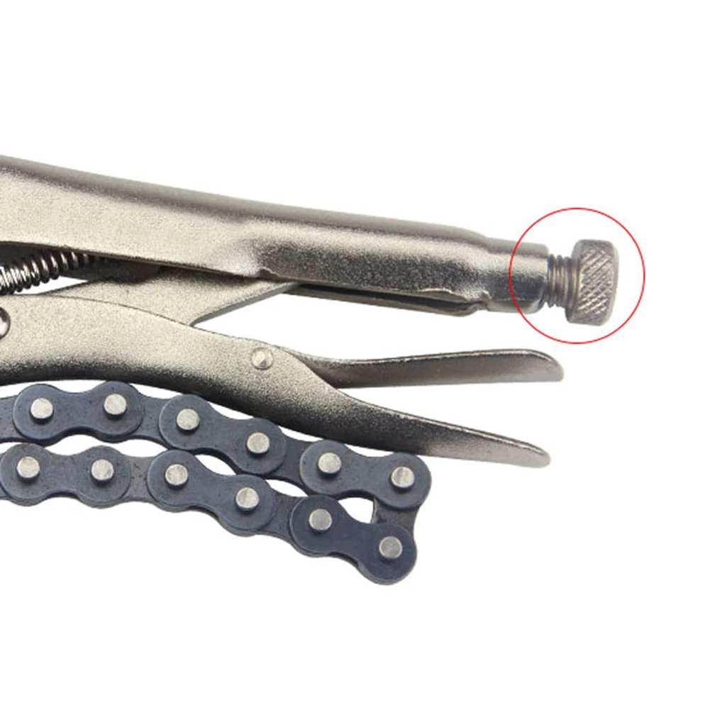 Y50A-2Pcs 10 Inch Chain Vise Clamp Plier Locking Grip Wrench Oil Filter Pipe 16.5 Inch Chain Length