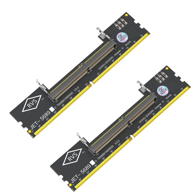 【Price Drop !!】DDR5 U-DIMM Desktop Adapter Card 2Pcs Laptop RAM To SO DDR5 Memory Tester SO DDR5 To DDR5 U-DIMM Converter