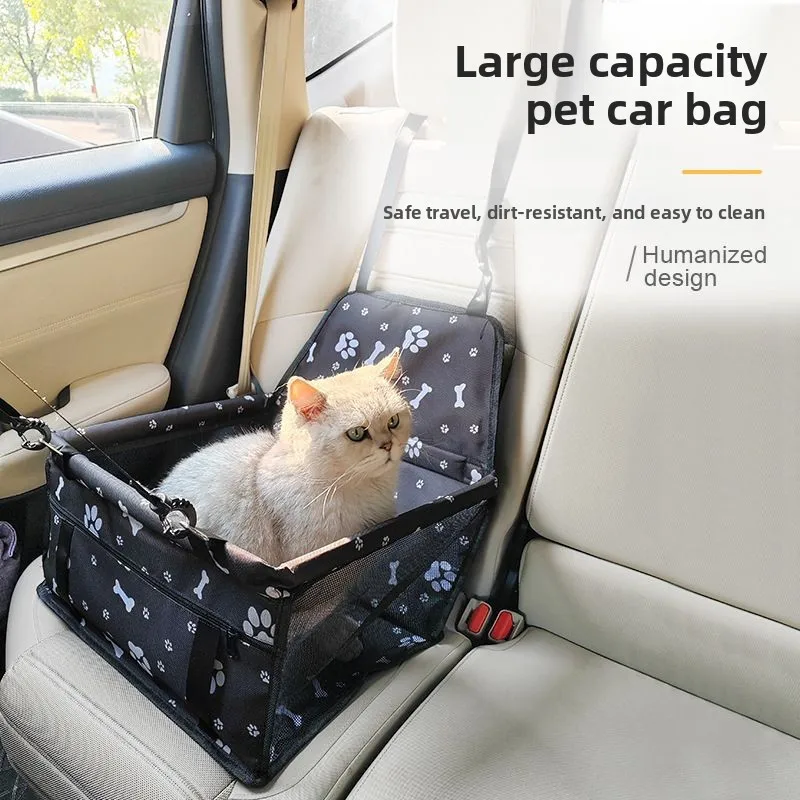 

Large Capacity Pet Car Bag Car Pet Bed Dog Anti-dirty Pet Bed Plaid Breathable Pet Travel Safety Seat Cat Car Mats
