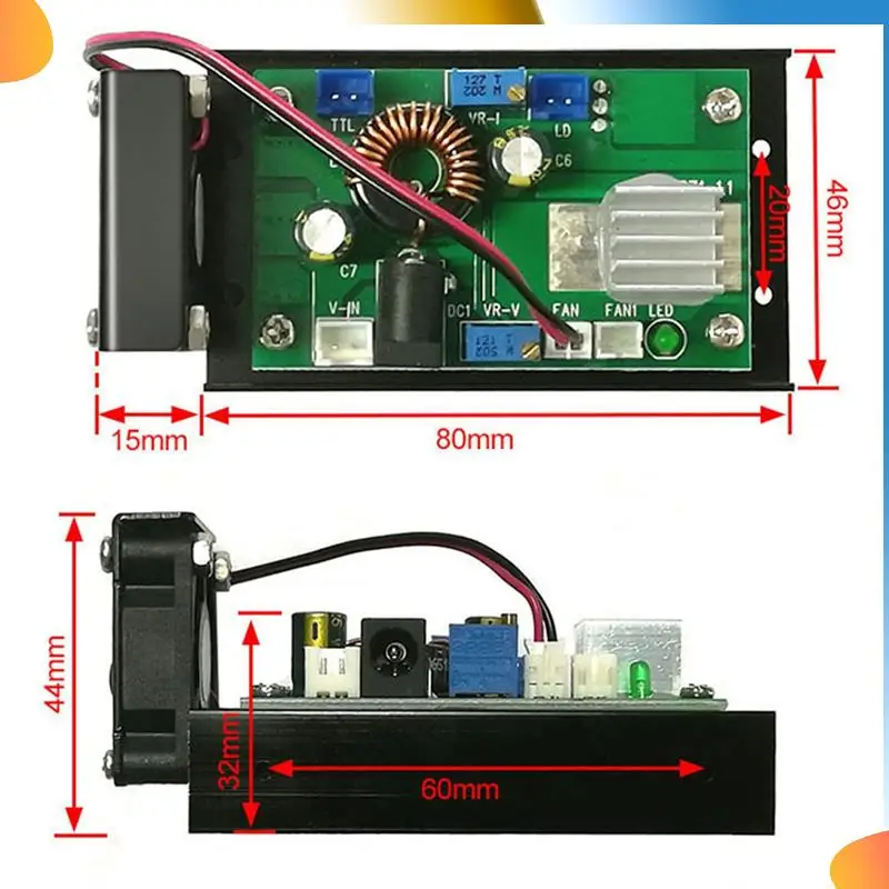 B48A 1 Stück rot/grün/blau Konstantstrom-Treiber, Stromspannung, einstellbare TTL-Modulation