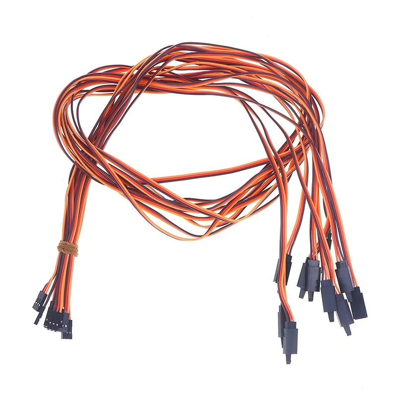 

10 шт., 10-100 см, пластиковый удлинительный провод, анти-свободный 60-жильный сервопривод для RC JR, кабель-адаптер для модели самолета