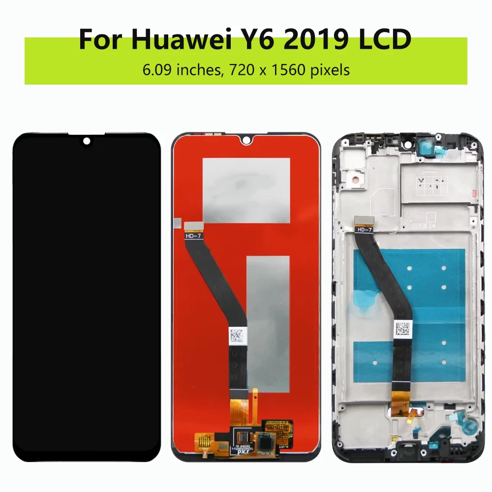 LCD for Huawei Y6 2019 MRD-LX1F LX1 LX3 LX1N Display Touch Screen Digitizer Assembly Replacement Parts for Honor 8A LCD Display