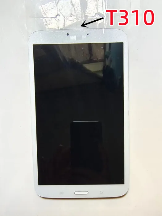 Do Samsung Galaxy Tab 3 8.0 T310 T311 SM-T310 SM-T311 T315 wyświetlacz LCD z ekranem dotykowym Digitizer czujniki montaż z ramą