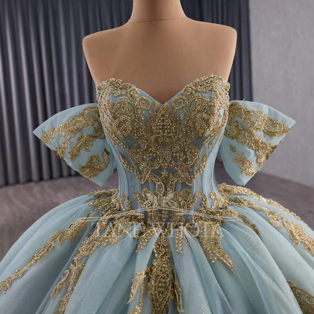 

Elegant Sweetheart Evening Dress With Lace-Up Back Crystal Embroidery Customizable Prom Dress For Evening Party