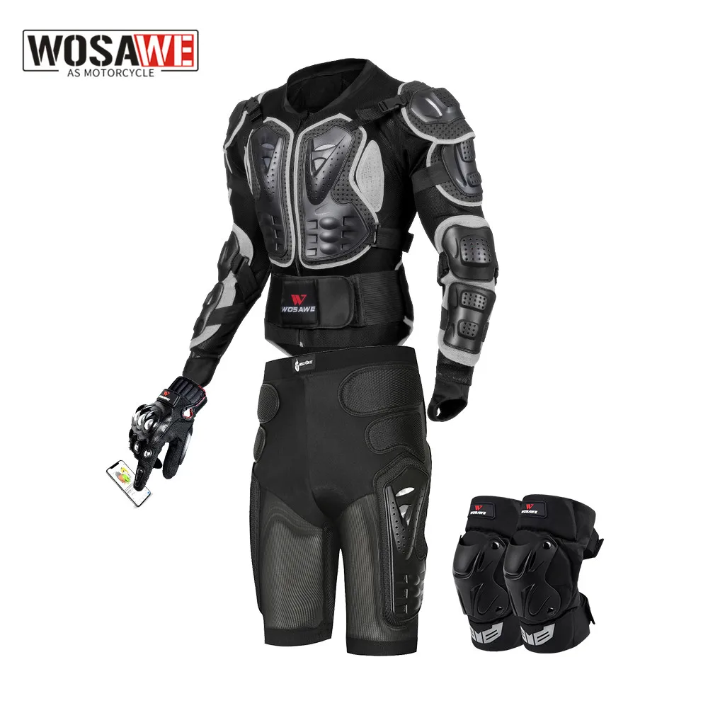 WOSAWE Motorcycle Body Armor Motorcycle Jacket Suit Men Women Moto Protective Body Protectors Motocross Racing Armor