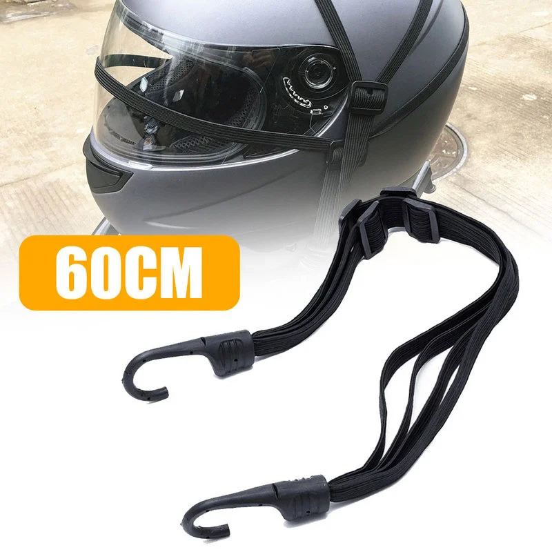 

Universal 60cm Motorcycle Luggage Strap Motorbike Helmet Gears Fixed Elastic Buckle Rope Retractable Protective Net Accessories