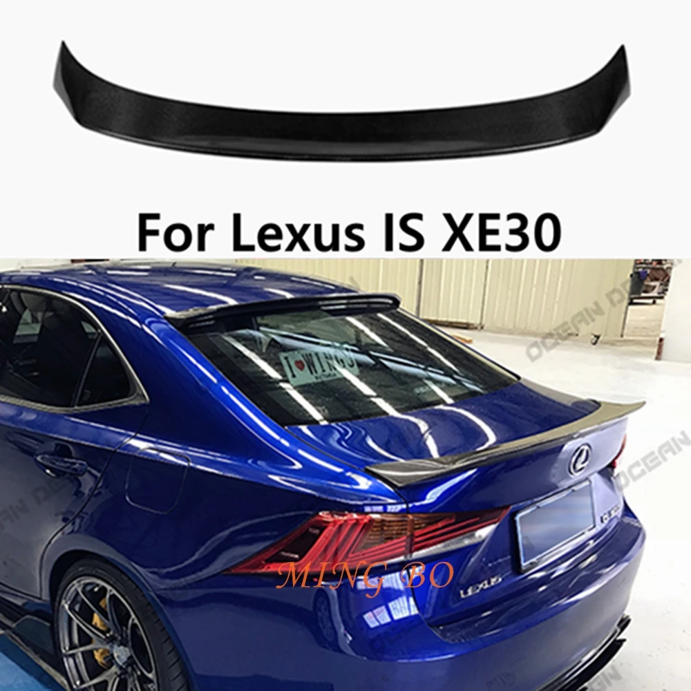 

For Lexus IS XE30 CT1 Style Carbon fiber Rear Spoiler Trunk wing 2013-2020 FRP Forged carbon