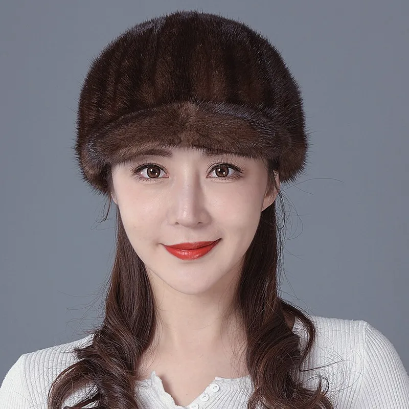 

Leather hats wool fashionable woolen versatile for both men and women thickened warm the trend of knight