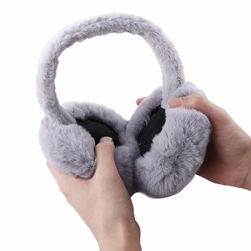 Winter Skiing Riding Outdoor Female Anti-Wind Adult Earflap Earcap Folding Ear Cover Plush Earmuffs Ear Warmers