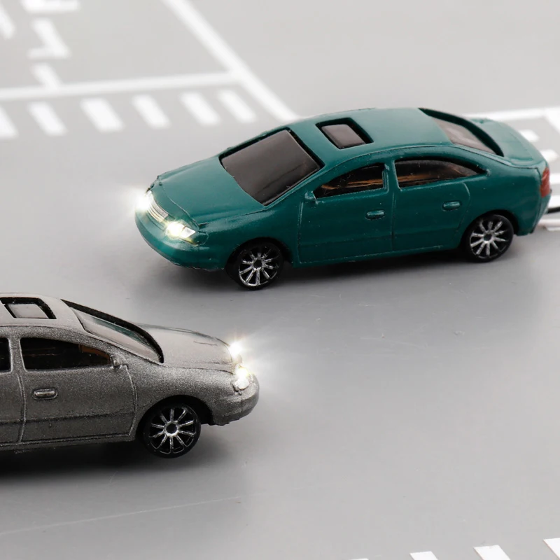 مقياس 1:75 1:100 1:150 1:200 لون مضيء طاولة رمل السيارة مواد نموذج بناء مشهد الطريق أطقم نماذج ملحقات ديوراما