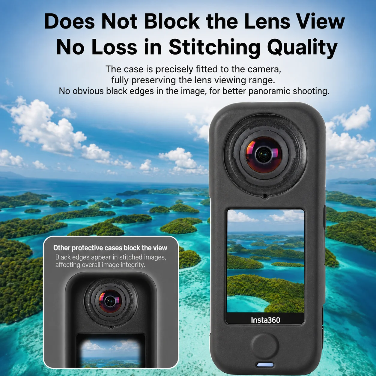Full Body Protective Case for Insta360 X4 Air Portable Shockproof Dustproof Soft Silicone Cover With Lens Cap Camera Accessories view 2