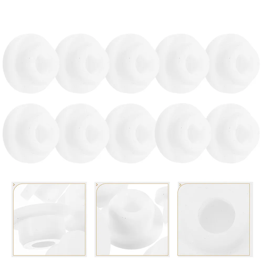 

10Pcs Plastic Washbasin Overflow Drain Cover Round 16Mm Id Tub Overflow Cover for Bathroom Sink Bathtub Kitchen Sealing Cap