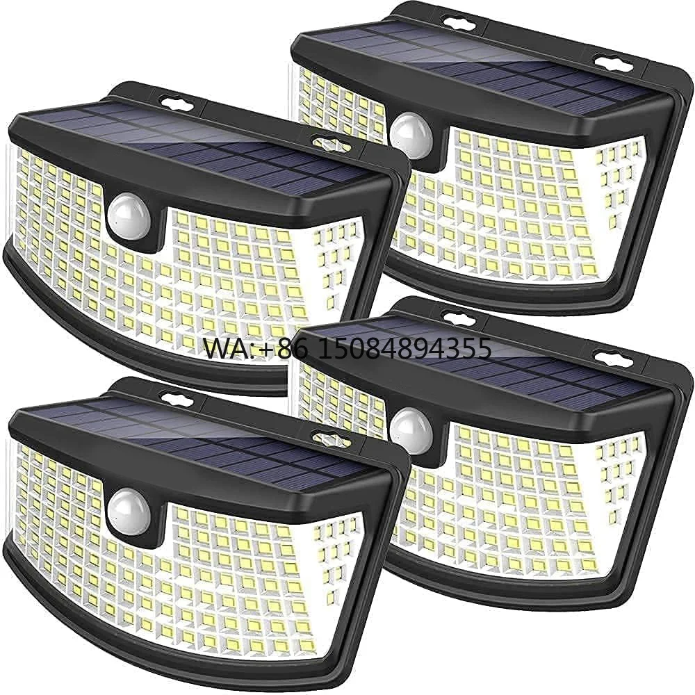 AuSilver Modern LED Solar Wall Light Outdoor Motion Sensor for Garden Patio Yard Road Waterproof IP65 Solar Wall Light