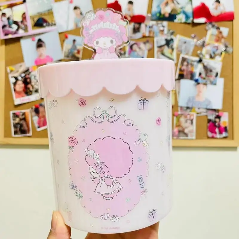 Japan Sanrio Sisters Bakery Series Must My Sweet Piano Desktop Storage Bucket Organizer Box Background Ornament Anime Plush Gift