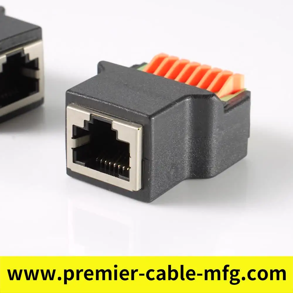 4-teiliger geschirmter RJ45-Stecker, 2,54 mm Breakout-Board, Ethernet