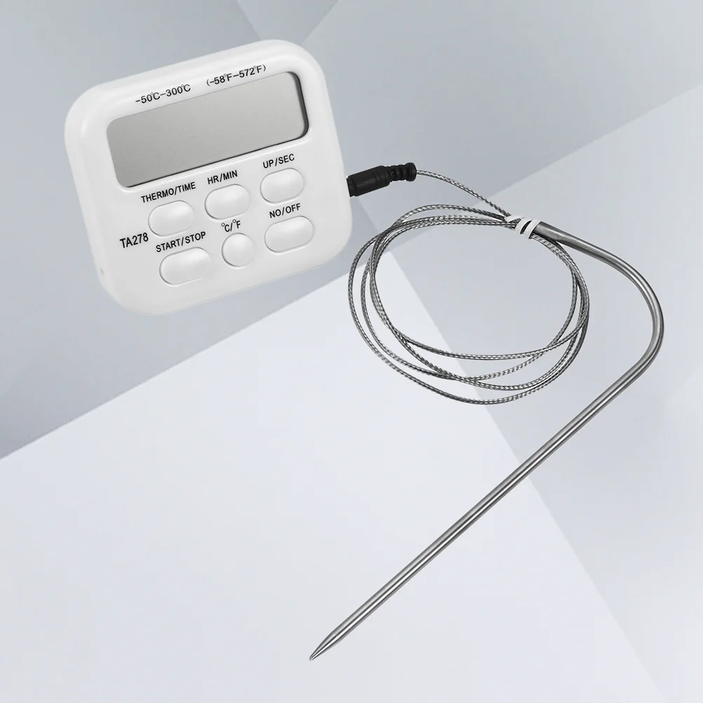 

TA278 Digital Meat Thermometer Stainless Probe Wireless BBQ DIY Food Cooking Thermometer Barbecue Thermometer Temperature Alarm