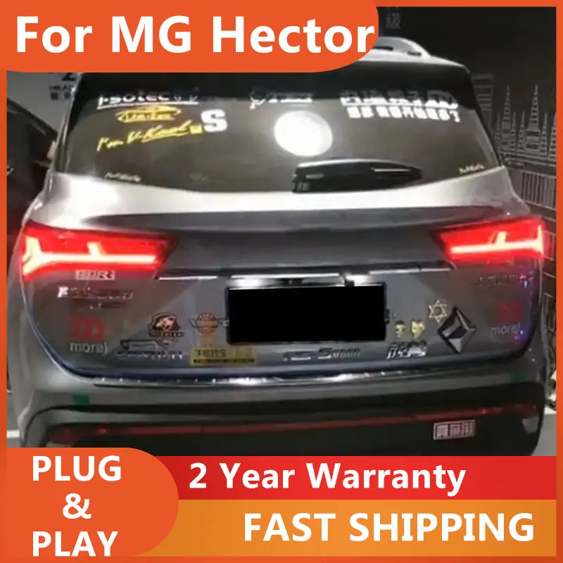 

Автомобильные аксессуары для MG Hector Taillamp 2019-2020 Hector Задний фонарь Задний DRL Противотуманный тормозной сигнал поворота заднего хода