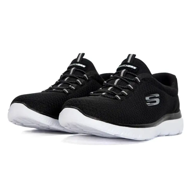 Skechers Women's Lightweight, Breathable Casual Shoes, Slip-On Sneakers, Comfortable Soft-Soled Walking Shoes 12980-Bkw