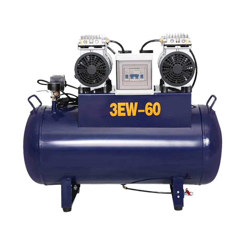 1100W supplier 60 liters 220v  Professional Silent Portable Oil Free Multiple Models Medical de-tal Air Compressor