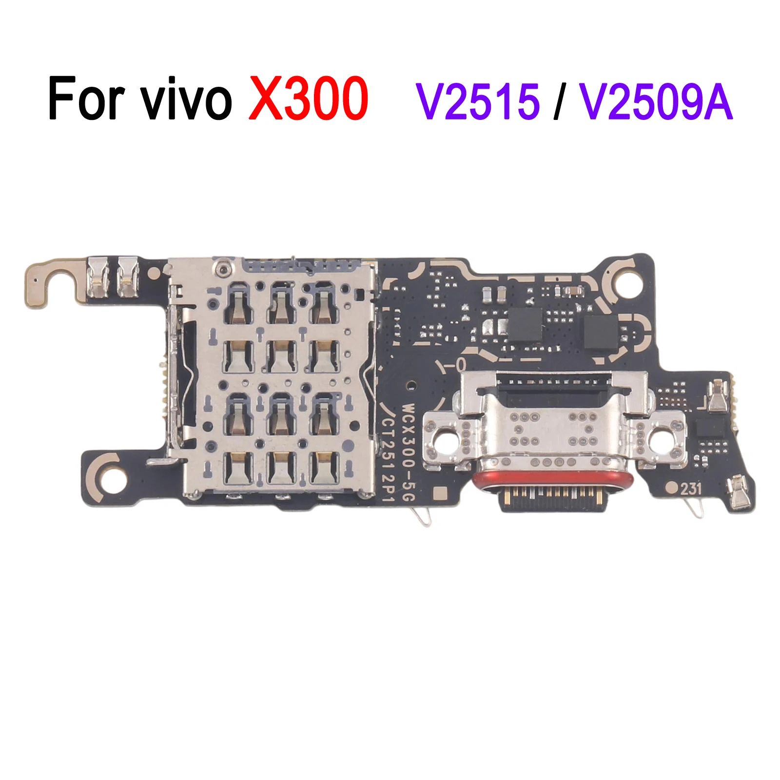 Immagine 3: con scheda di ricarica IC per vivo X300 V2515 V2509A, per vivo X300 Pro V2514 V2502A, supporta la ricarica rapida