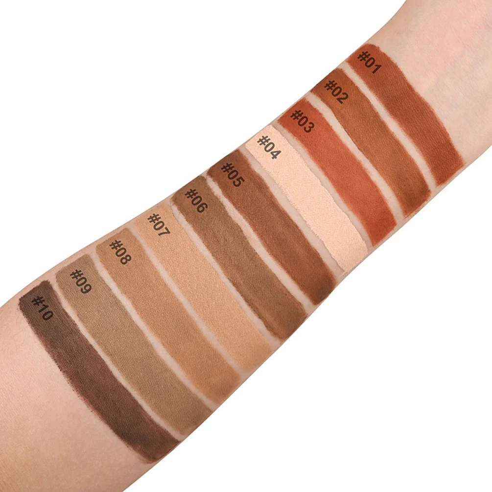 Crema para cejas de dos colores, 8g, etiqueta privada, resistente al agua, larga duración, suave, maquillaje Natural salvaje, logotipo personalizado, venta al por mayor, sin crueldad